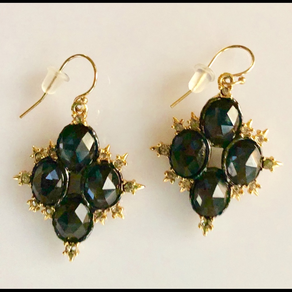 Alexis Bittar Gun Metal  Dangle Earrings